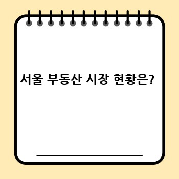 서울 부동산 시장 현황은?