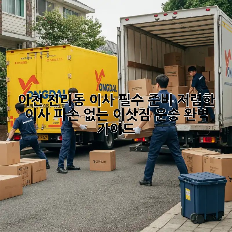 이천 진리동 이사 필수 준비: 저렴한 이사, 파손 없는 이삿짐 운송 완벽 가이드! ✨
