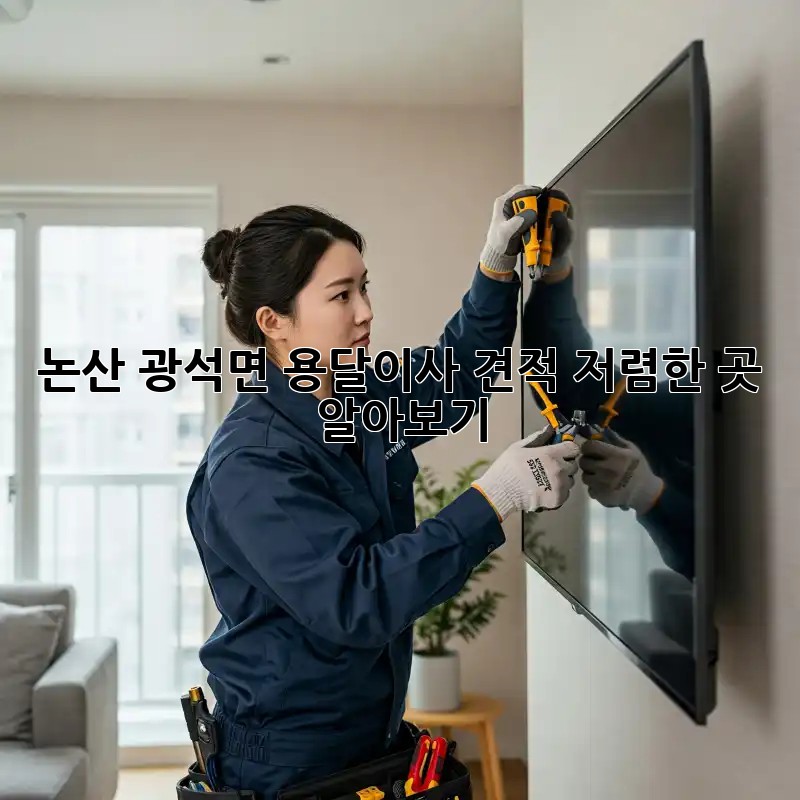 논산 광석면 용달이사 견적 저렴한 곳 알아보기! 🚛