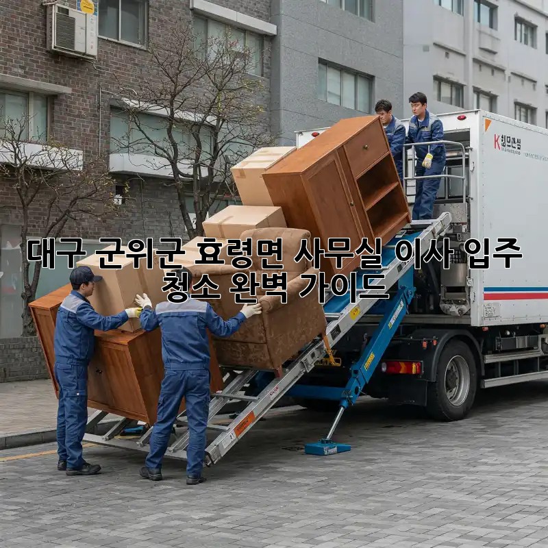 대구 군위군 효령면 사무실 이사 입주 청소 완벽 가이드