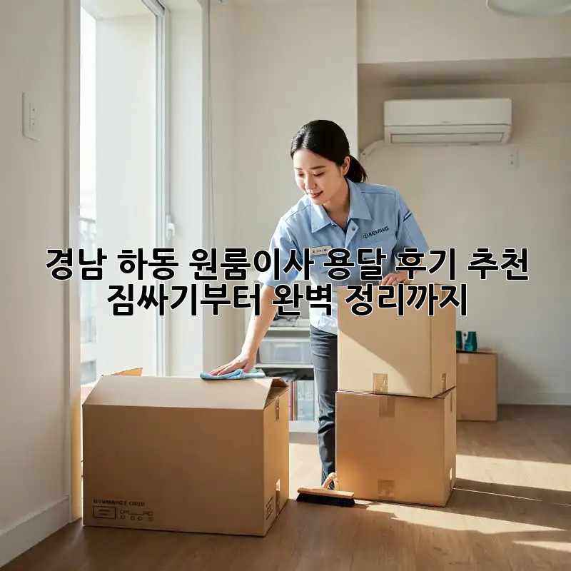경남 하동 원룸이사 용달 후기 추천: 짐싸기부터 완벽 정리까지!