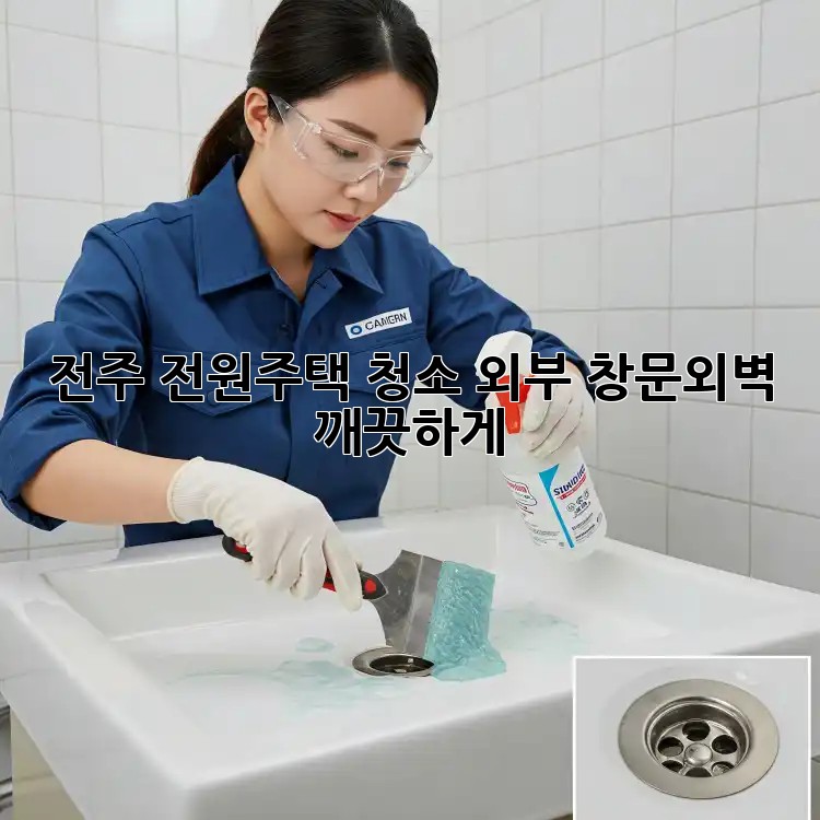 전주 전원주택 청소: 외부 창문&외벽, 깨끗하게!