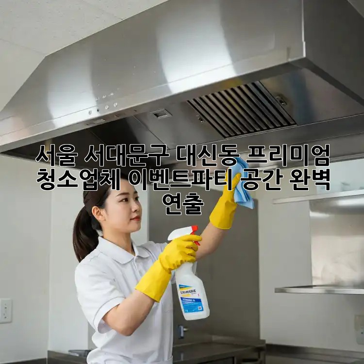 서울 서대문구 대신동 프리미엄 청소업체: 이벤트&파티 공간 완벽 연출