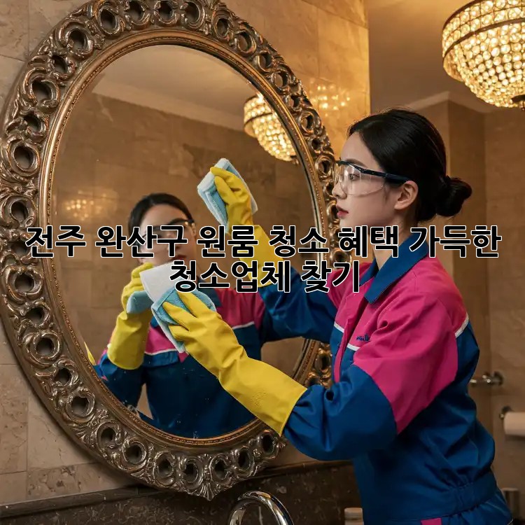 전주 완산구 원룸 청소? 혜택 가득한 청소업체 찾기!