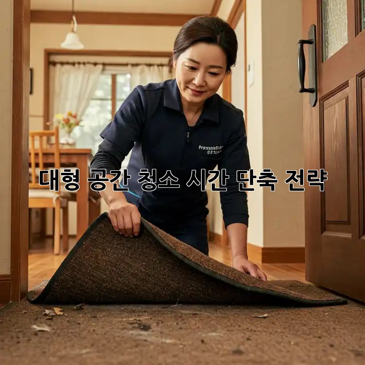 대형 공간 청소, 시간 단축 전략!