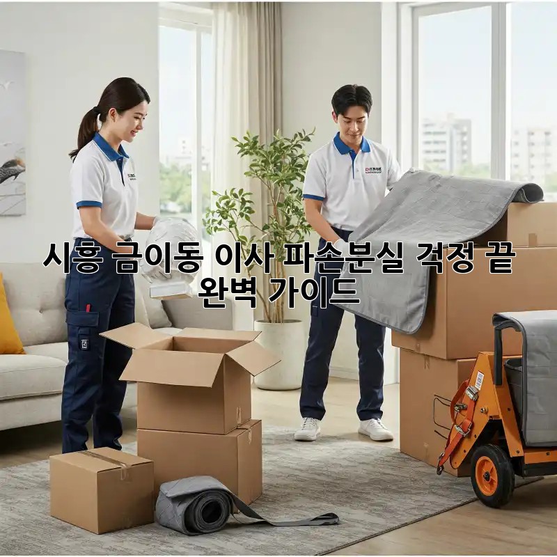 시흥 금이동 이사, 파손·분실 걱정 끝! 완벽 가이드