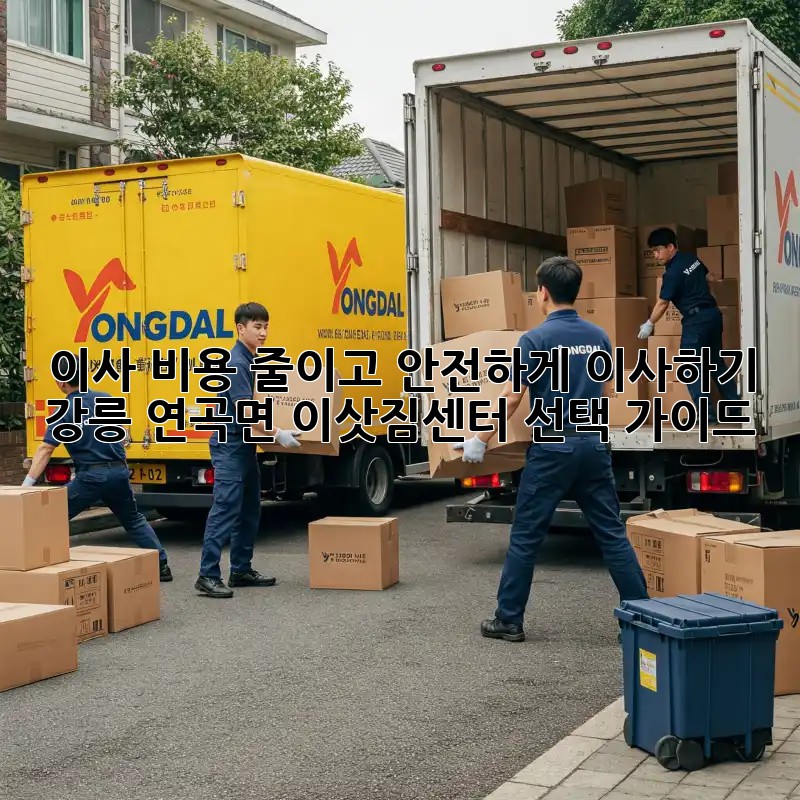 이사 비용 줄이고 안전하게 이사하기: 강릉 연곡면 이삿짐센터 선택 가이드