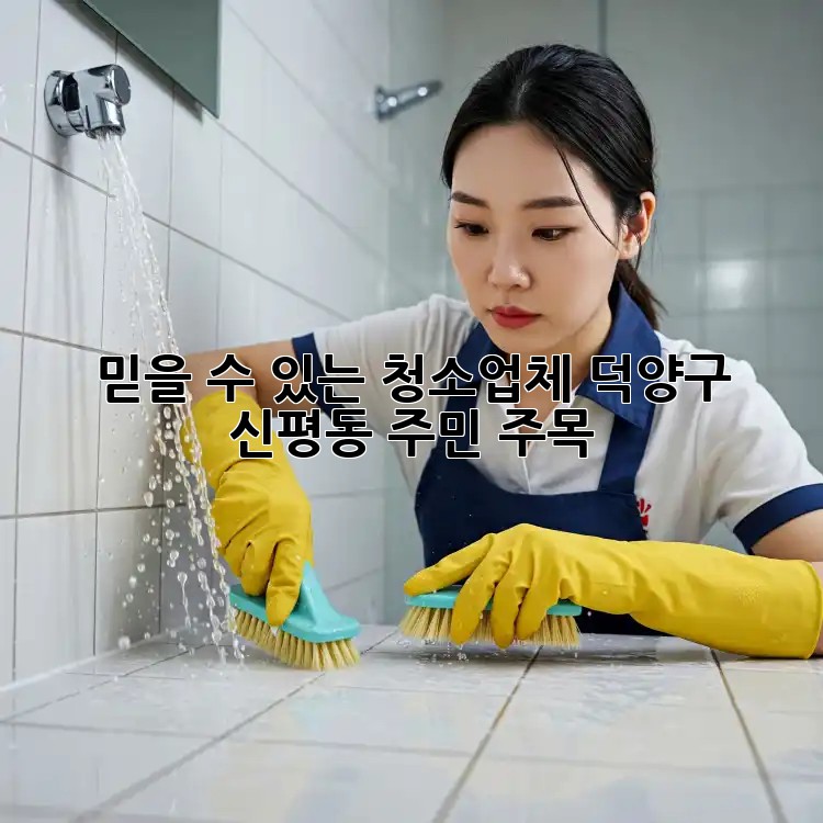 믿을 수 있는 청소업체✨ 덕양구 신평동 주민 주목! 🏡