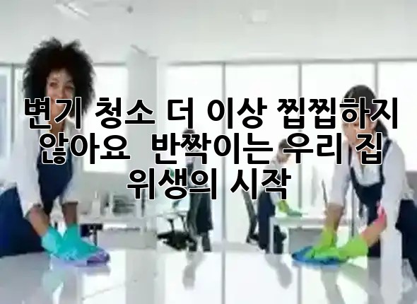 변기 청소, 더 이상 찝찝하지 않아요! 🚽✨ 반짝이는 우리 집 위생의 시작!