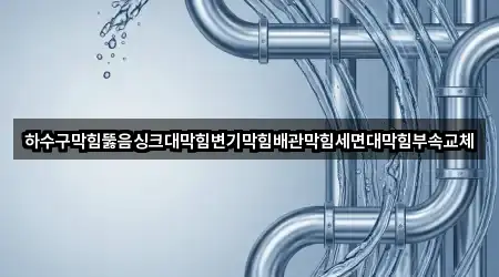 하수구막힘뚫음싱크대막힘변기막힘배관막힘세면대막힘부속교체