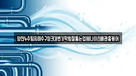 경상남도 동면 누수탐지 17곳 상세 주소 안내 경상남도 동면 누수탐지 17곳 상세 주소 안내