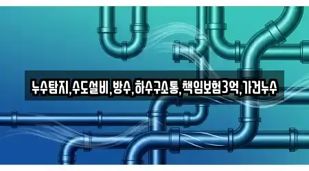 누수탐지,수도설비,방수,하수구소통,책임보험3억,가건누수