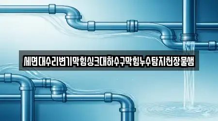 세면대수리변기막힘싱크대하수구막힘누수탐지천장물샘