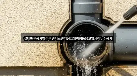 설비배관공사하수구변기소변기싱크대막힘뚫음고압세척누수공사