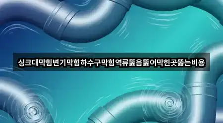 싱크대막힘변기막힘하수구막힘역류뚫음뚫어막힌곳뚫는비용