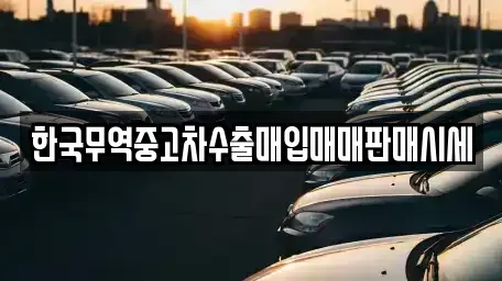 강원 강릉시 박월동 중고차매입 전문 한국무역중고차수출매입매매판매시세