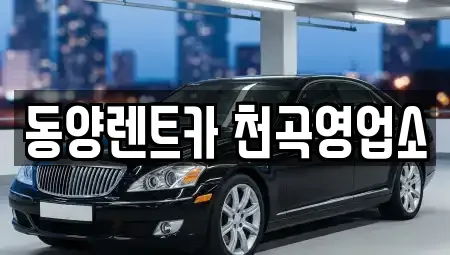 강원 동해시 효가동 렌트카 전문 동양렌트카 천곡영업소