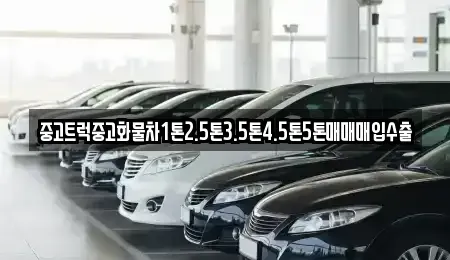 강원 삼척시 교동 중고차매매 전문 중고트럭중고화물차1톤2.5톤3.5톤4.5톤5톤매매매입수출