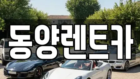 강원 삼척시 적노동 렌트카 전문 동양렌트카