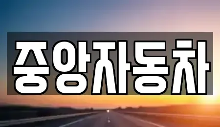 강원 춘천시 신북읍 중고차매매 전문 중앙자동차