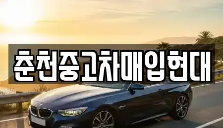 강원 춘천시 중고차매입 전문 춘천중고차매입현대