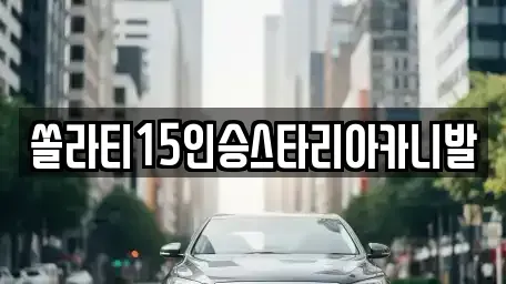 강원특별자치도 원주시 문막읍 렌트카 전문 쏠라티15인승스타리아카니발