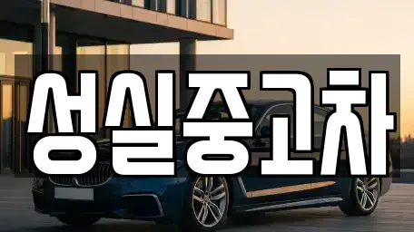 강원특별자치도 태백시 동점동 중고차매매 전문 성실중고차