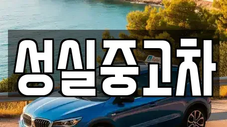 강원특별자치도 횡성군 서원면 중고차매매 전문 성실중고차
