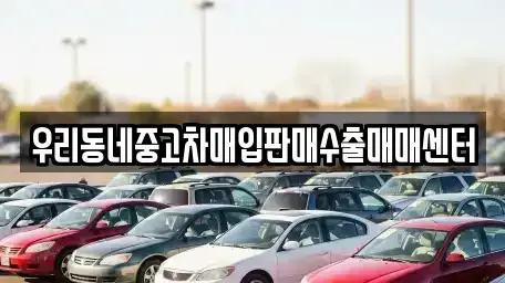경기 고양시 일산동구 문봉동 중고차매입 전문 우리동네중고차매입판매수출매매센터