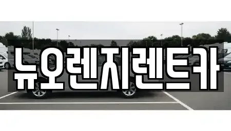 경기 김포시 운양동 렌트카 전문 뉴오렌지렌트카