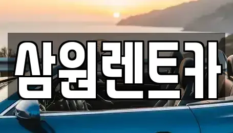경기 남양주시 이패동 렌트카 전문 삼원렌트카