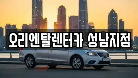 경기 성남시 분당구 이매동 렌트카 전문 오리엔탈렌터카 성남지점