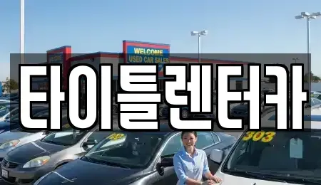 경기 성남시 분당구 정자동 단기렌트카 전문 타이틀렌터카