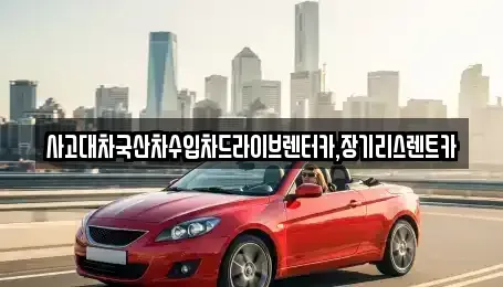 경기 시흥시 조남동 장기렌트카 전문 사고대차국산차수입차드라이브렌터카,장기리스렌트카
