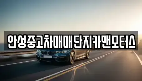 경기 안성시 미양면 중고차 전문 안성중고차매매단지카맨모터스
