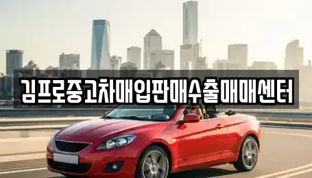 경기 이천시 부발읍 중고차매입 전문 김프로중고차매입판매수출매매센터