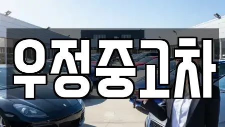 경기 파주시 서패동 중고차 전문 우정중고차