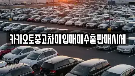 경기 평택시 중고차매입 전문 카카오토중고차매입매매수출판매시세