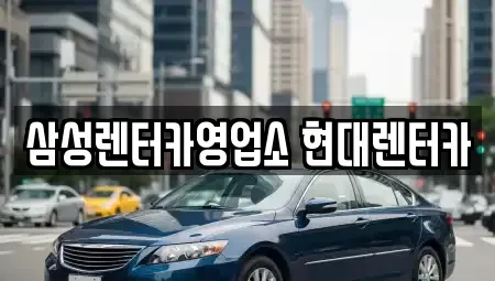 경기도 고양시 덕양구 향동동 렌트카 전문 삼성렌터카영업소 현대렌터카