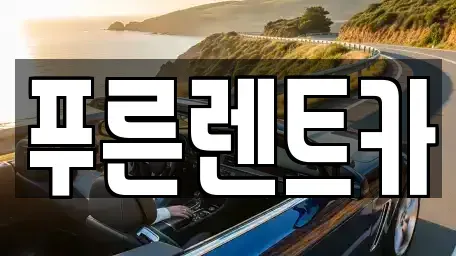경기도 고양시 덕양구 향동동 렌트카 전문 푸른렌트카