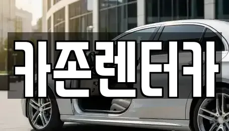 경기도 광주시 양벌동 단기렌트카 전문 카존렌터카