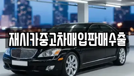 경기도 김포시 장기동 중고차매입 전문 재시카중고차매입판매수출