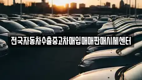 경기도 양주시 회정동 중고차매매 전문 전국자동차수출중고차매입매매판매시세센터