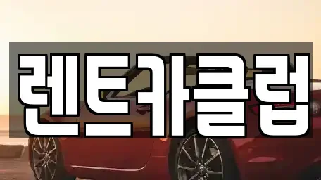 경기도 오산시 청호동 렌트카 전문 렌트카클럽