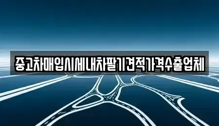 경기도 오산시 청호동 중고차매입 전문 중고차매입시세내차팔기견적가격수출업체