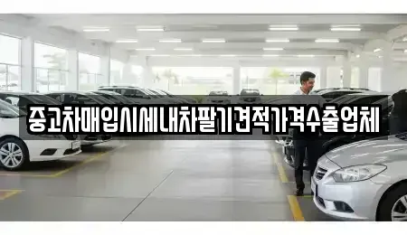 경기도 오산시 청호동 중고차매입 전문 중고차매입시세내차팔기견적가격수출업체