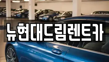 경기도 이천시 신둔면 렌트카 전문 뉴현대드림렌트카