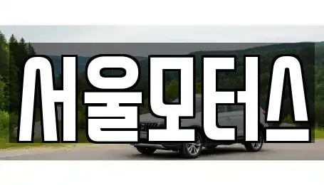 경기도 이천시 신둔면 중고차 전문 서울모터스