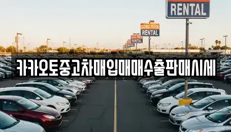 경기도 포천시 중고차매입 전문 카카오토중고차매입매매수출판매시세