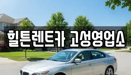 경남 고성군 거류면 렌트카 전문 힐튼렌트카 고성영업소